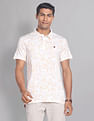 AD by Arvind Floral Print COOL-IT Real Deal Polo Shirt