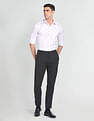 Arrow Newyork Jackson Super Slim Fit Heathered Trousers