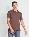 Arrow Sports Pique Knit Solid Polo Shirt