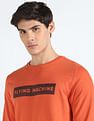 Flying Machine Crew Neck Typographic Print Sweatshirt