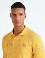 Flying Machine All Over Print Cotton Polo Shirt