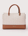 Calvin Klein Logo Beige Pu Handbag