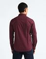 Flying Machine Geometric Print Cotton Shirt