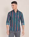 U.S. Polo Assn. Spread Collar Vertical Stripe Shirt