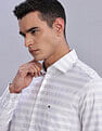 Tommy Hilfiger Striped Regular Fit Plain Woven Shirt