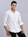 Tommy Hilfiger Striped Regular Fit Plain Woven Shirt