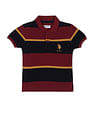 U.S. Polo Assn. Kids Horizontal Stripe Cotton Polo Shirt
