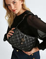 U.S. Polo Assn. Women Quilted Monogram Baguette Bag