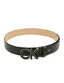 Calvin Klein Jeans Logo Inlay Leather Belt