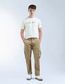 Flying Machine Relaxed Tapered Fit Twill Trousers
