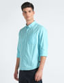 Flying Machine Vertical Stripe Pure Cotton Shirt