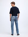 Flying Machine Slash Slim Tapered Fit Acid Washed Jeans
