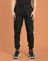 Flying Machine Mid Rise Solid Cargo Utility Joggers
