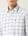 Arrow Sport Grid Tattersall Checked Pure Cotton Shirt