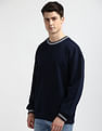 Tommy Hilfiger Jacquard Striped Relaxed Fit Sweater