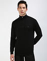 Tommy Hilfiger Cotton Zip Mock Neck Sweater