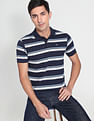 Arrow Sports Pique Striped Polo Shirt