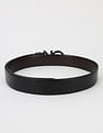 Calvin Klein Textured Black Leather Classic Belt