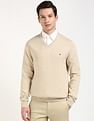 Tommy Hilfiger Solid Regular-Fit Cotton Sweater