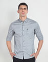Arrow Sports Geometric Print Cotton Casual Shirt