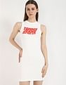 Tommy Hilfiger Cotton Crew Neck Bodycon Dress