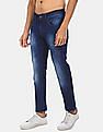 Flying Machine Men Dark Blue Jackson Skinny Fit Low Rise Jeans