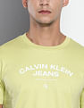 Calvin Klein Brand Print Cotton Varsity T-Shirt