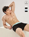 Calvin Klein Underwear Solid Multi Low Rise Trunks - Pack Of - 3