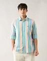 Arrow Sport Vertical Striped Tailored Fit Shirt