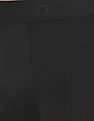 Calvin Klein Underwear Men Black Elasticized Brand Waist Solid Trunks