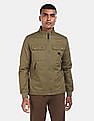 Flying Machine Stand Collar Solid Jacket
