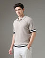 Arrow Newyork Textured Regular Fit Night Is Young Polo Shirt