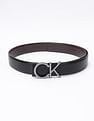 Calvin Klein Printed black Leather reversible Belts