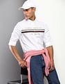 Tommy Hilfiger Men White Embroidered Logo Casual Shirt