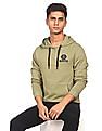 Flying Machine Long Sleeve Solid Hooded Sweatshirt