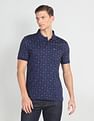 Arrow Sports Tropical Print Mercerized Polo Shirt