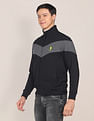 U.S. Polo Assn. High Neck Zip Up Colour Block Sweatshirt