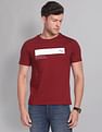 AD by Arvind Crew Neck Printed T-Shirt