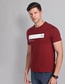AD by Arvind Crew Neck Printed T-Shirt