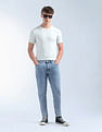 Flying Machine Mankle Relaxed Tapered Light Washed Jeans