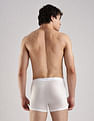 Calvin Klein Underwear White Solid Mid Rise Trunk