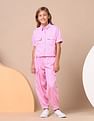 U.S. Polo Assn. Kids Girls Brand Taped Regular Fit Shirt Top