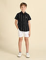 U.S. Polo Assn. Kids Boys Vertical Striped Regular Fit Shirt