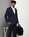 Tommy Hilfiger Notch Collar Rib Knit Blazer