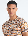 Flying Machine Camouflage Print Cotton T-Shirt