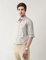 Arrow Newyork Manhattan Slim Fit Geometric Printed Shirt