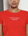 Calvin Klein Outlined Stacked Logo Baby T-Shirt