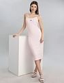 Tommy Hilfiger Womens Pink Solid Dresses