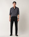 Arrow Newyork Solid Regular Autoflex Trousers