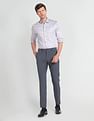 Arrow Newyork Mid Rise Flat Front Trousers